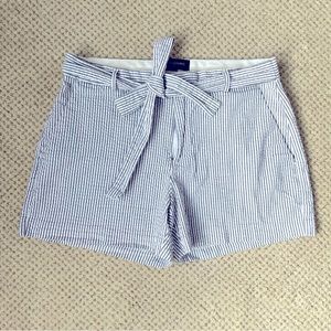 Banana Republic seersucker chino shorts